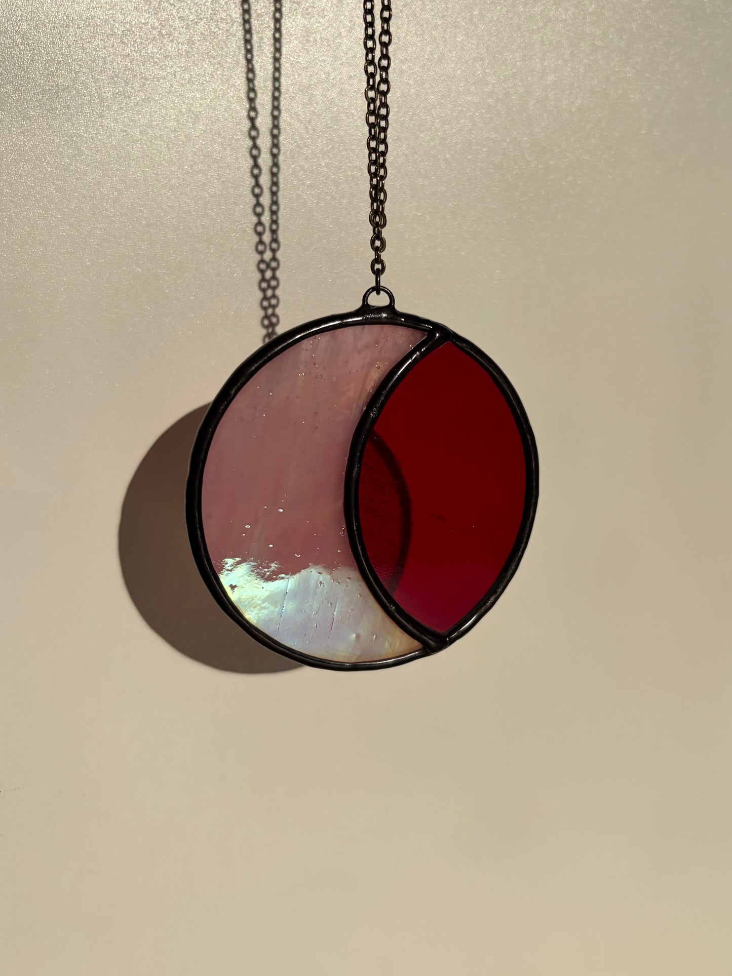 Médaillon lune - Vitrail