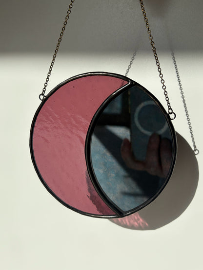Miroir lune - Vitrail