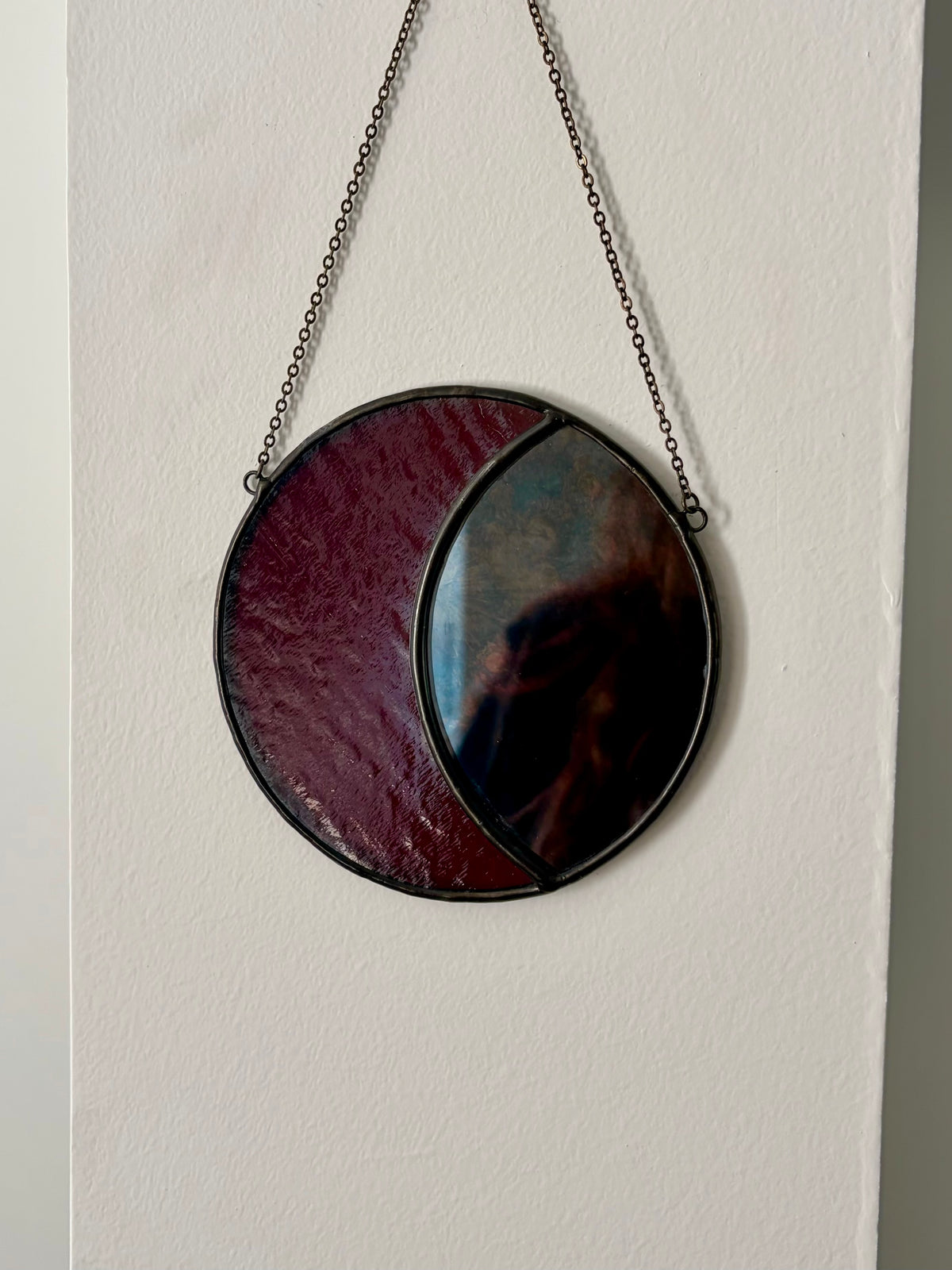 Miroir lune - Vitrail