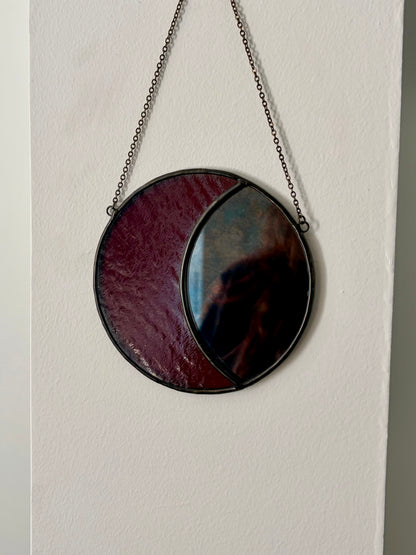 Miroir lune - Vitrail